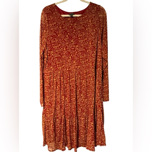 Torrid Floral Red Dress EUC - Picture 1 of 8